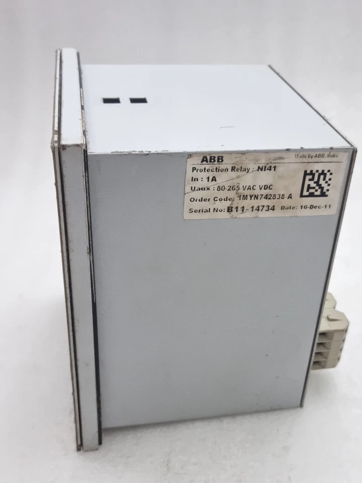 ABB NI41 1MYN742838A Protection Relay 80-265 Vac/Vdc NI41 1MYN742838A